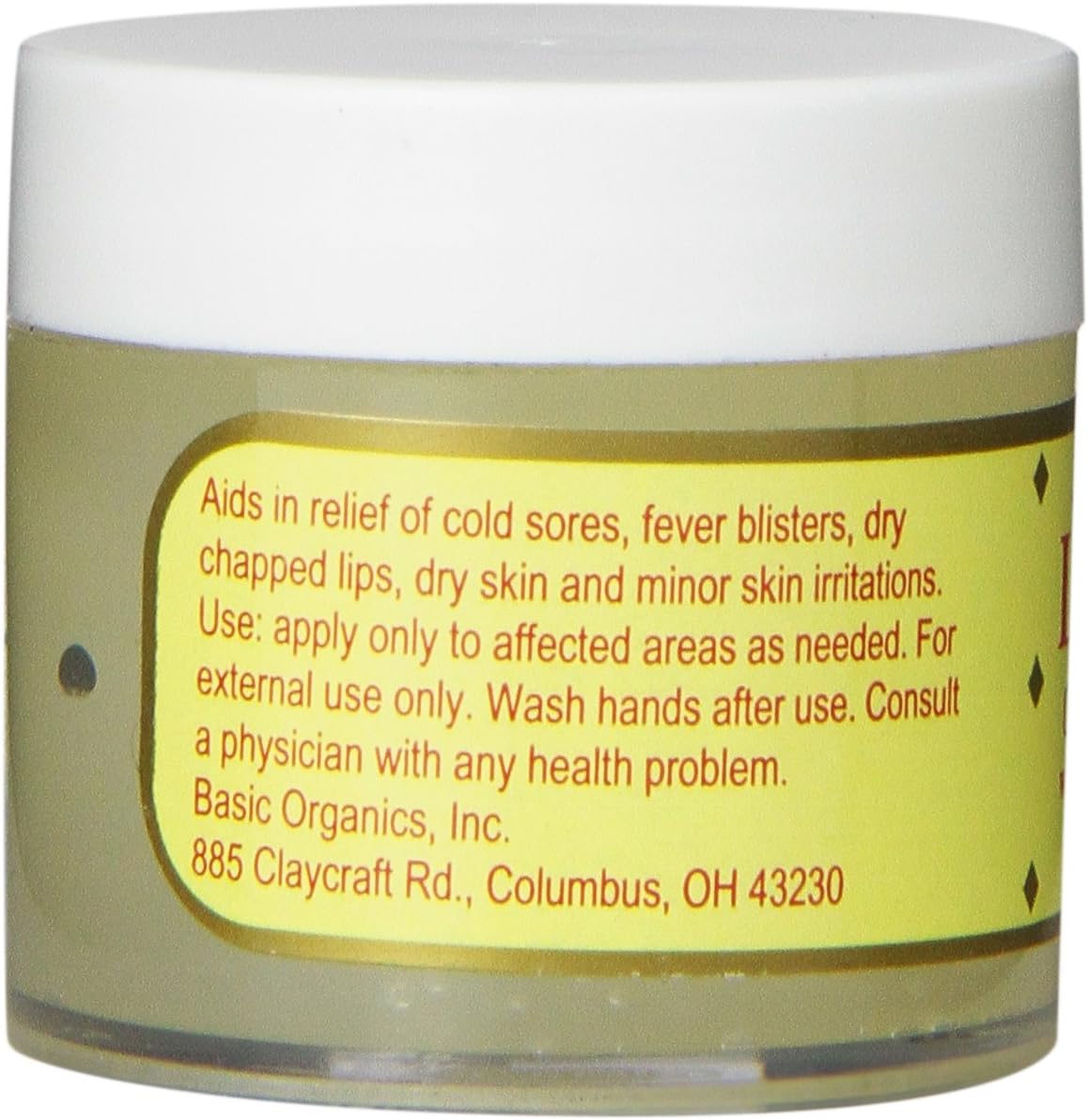 Basic Brands Lysine Lip Balm, 0.875 oz | Cold Sore Treatment, Herpes Simplex Treatment