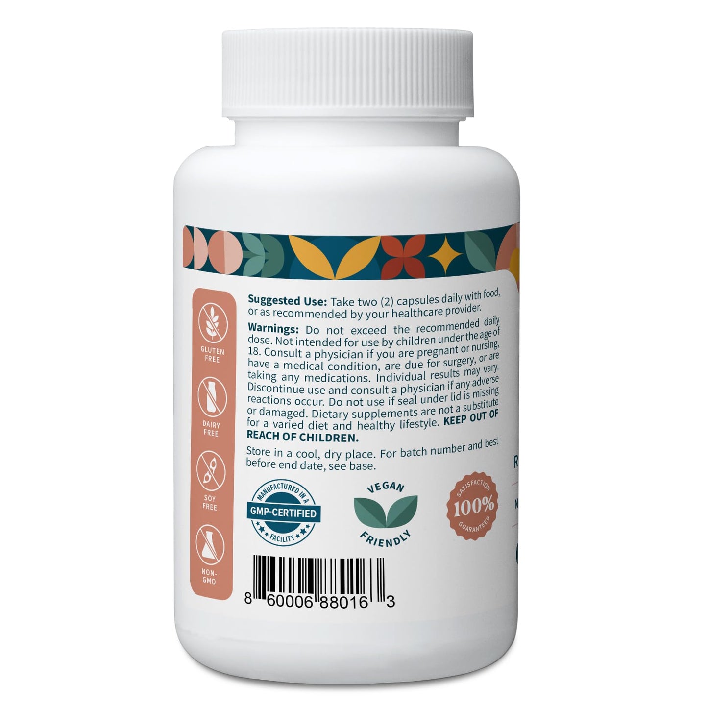 Pattern Wellness Maca Root Extract 20:1-500mg Per Serving – for Men & Women – Tri-Color Black/Red/Yellow Blend – 60 Vegan, Non-GMO Capsules