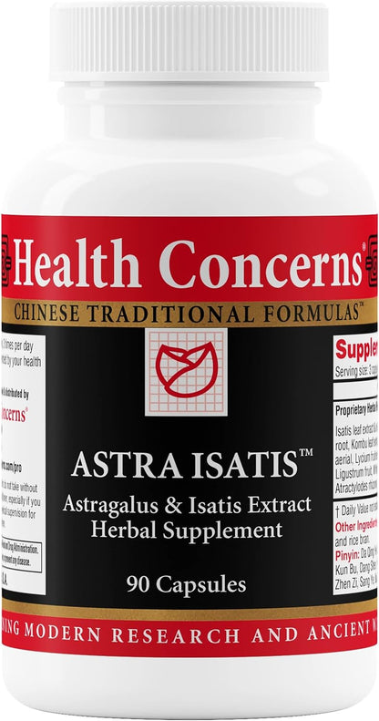 Health Concerns Astra Isatis – Immune Defense & Respiratory Health Supplement – Herbal Cold & Flu Support – Astragalus, & Licorice Extracts - Chinese Traditional Formula – 90 Capsules