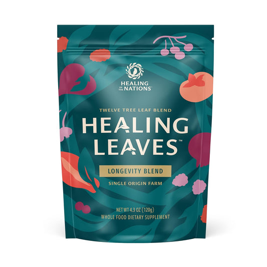 Healing Leaves, Longevity Blend Loose-Leaf Tea- 30 Servings | Biblically Inspired, 12 Fruit Tree Leaf Blend. Supports Digestion, Immune Function, Healthy Inflammation Response and Energy