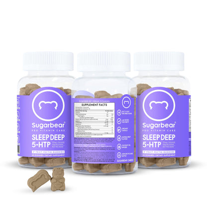 Sugarbear Sleep Aid Gummies for Adults with Melatonin 6mg, Magnesium