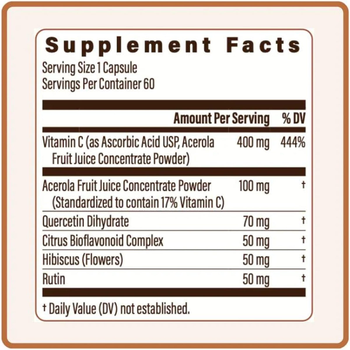 Utzy Naturals Vitamin C Complex | 400 mg | 60 Capsules
