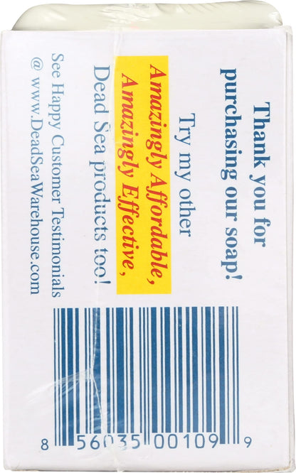 Dead Sea Warehouse - Dead Sea Salt Soap Bar - Original Face & Body Bar - Hydrating Mineral Soap for All Skin Types, Fragrance-Free - 3.5 oz