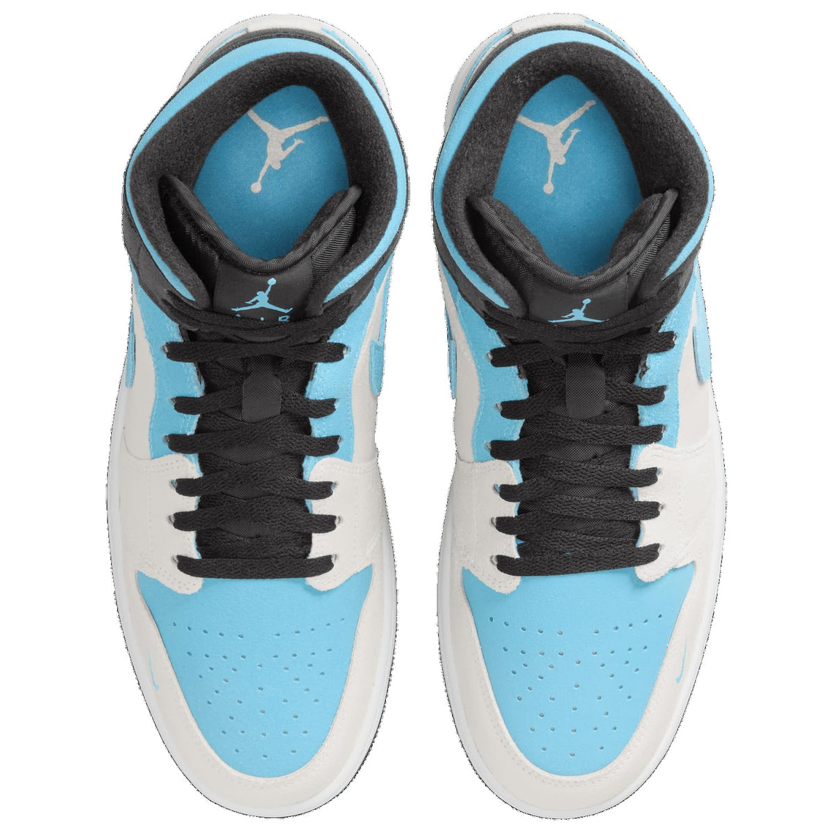 Jordan Air 1 Mid Se - Men's (Summit White/Blue Chill/Anthracite) Size 9