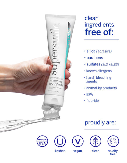 Supersmile Original Mint Whitening Toothpaste, 8 Oz, Whitens 6 Shades