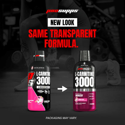 ProSupps L-Carnitine Liquid 3000, Stimulant-Free Liquid Shots for Men & Women - Clean Workout Drink for Energy, Performance & Muscle Recovery - No Sugar, No Carbs - 31 Servings, Berry