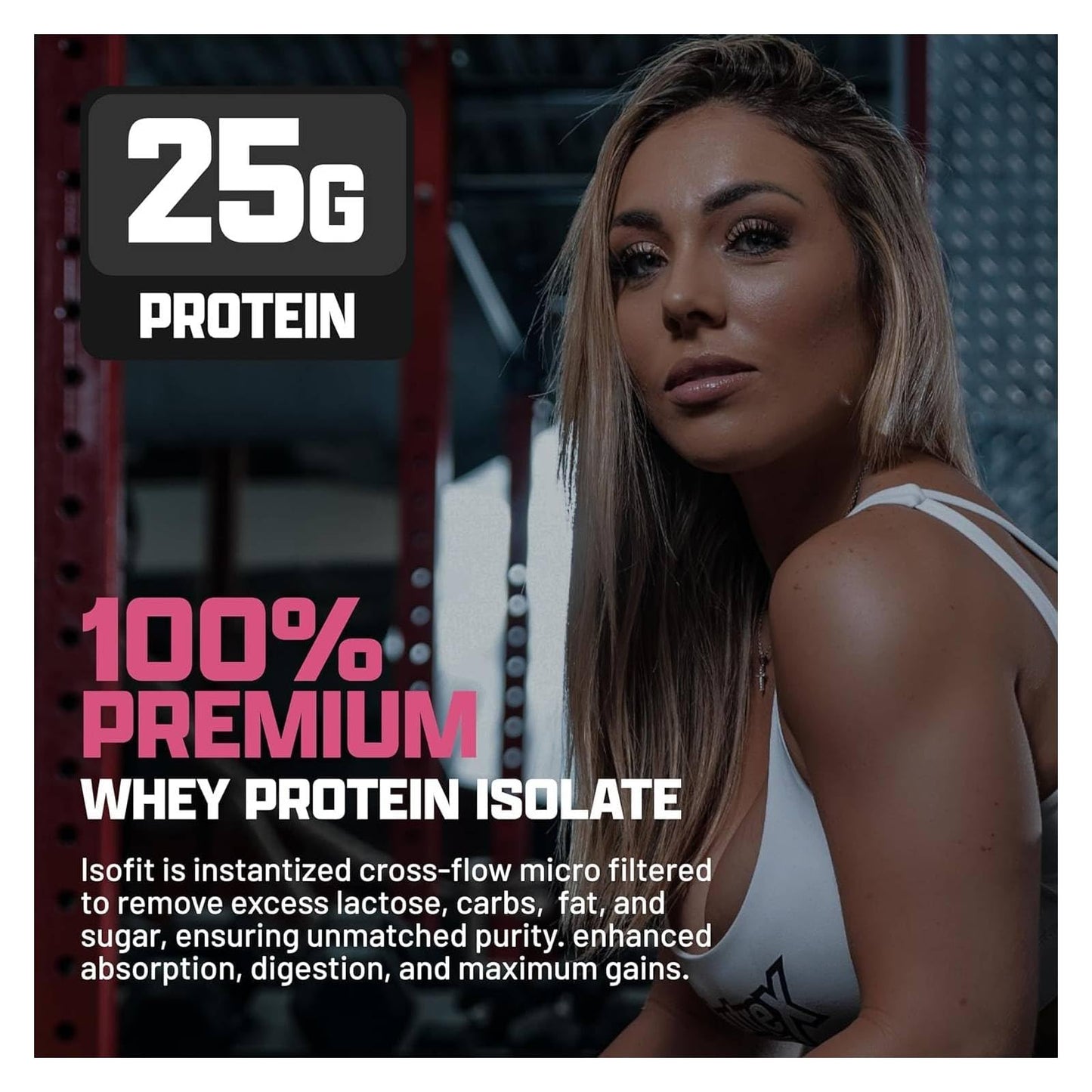 Nutrex Research IsoFit Whey Protein Powder Instantized 100% Whey Protein Isolate (30 Servings (Pack of 1), Vanilla Bean Ice Cream)