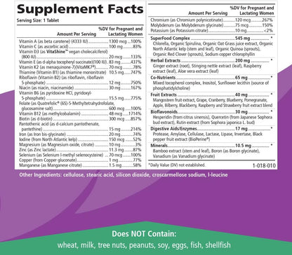 PURE ESSENCE LABS One n Only Prenatal Vitamins - A Once-per-Day Multivitamin Support with Iron, Natural Herbs, Superfoods and Folate - 30 Tablet