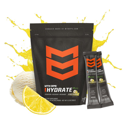 MTN OPS Hydrate Sugar Free Electrolyte Packets, Mango Peach