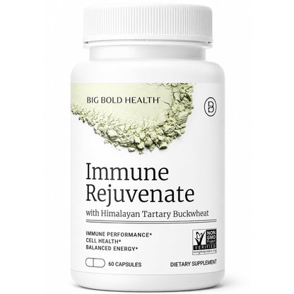 BIG BOLD HEALTH HTB Immune Rejuvenate - Himalayan Tartary Buckwheat - Polyphenols Supplement for Immune Support - Gluten Free, Dairy Free, Non-GMO Formula - 120 Vegetarian Capsules (2 Month Supply)