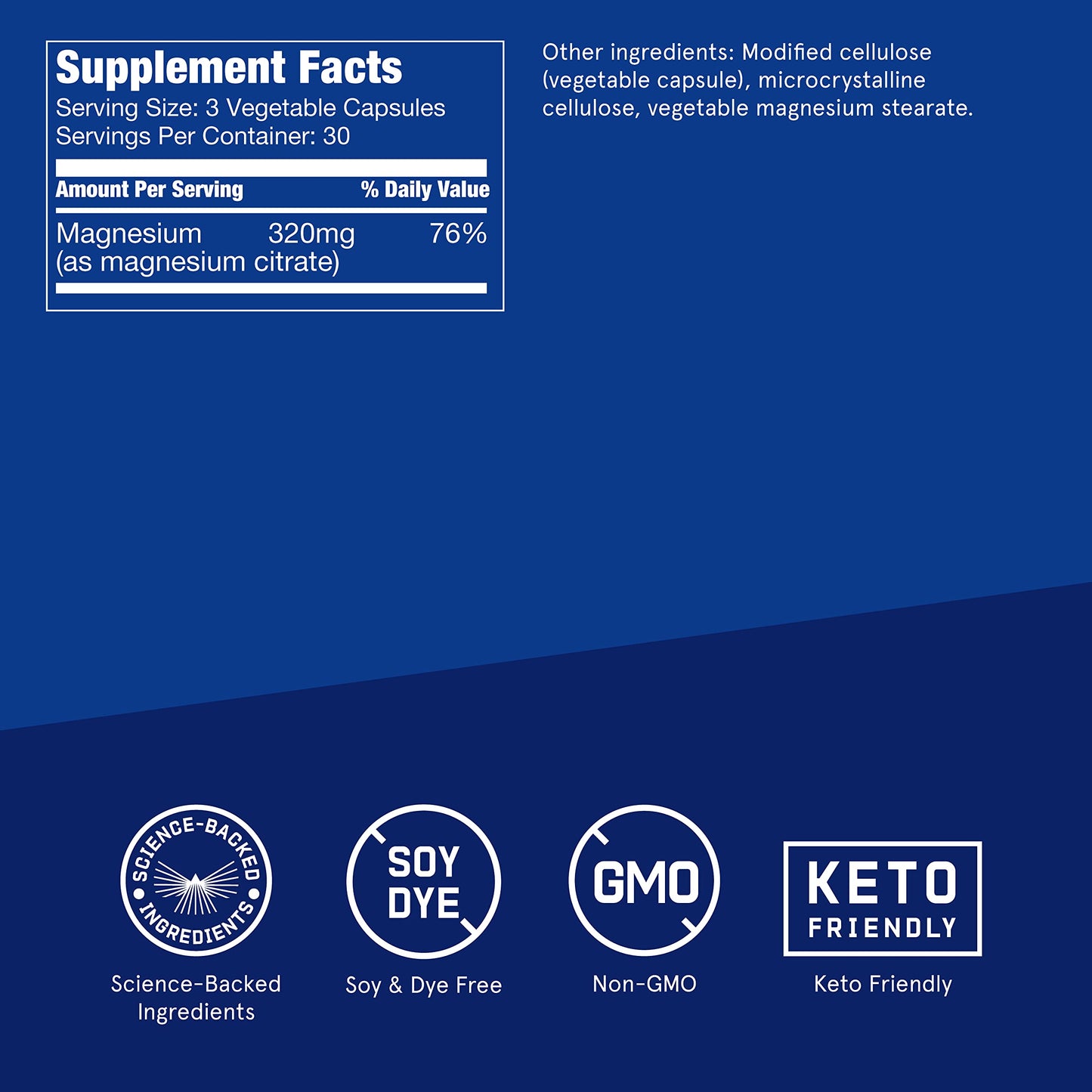 Bulletproof Magnesium Capsules, 90 Count, Supplement for Nervous System, Muscle and Bone Support