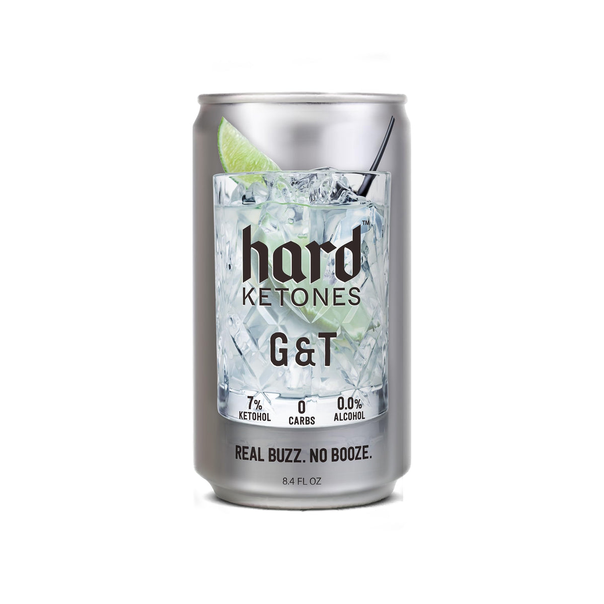 Hard Ketones G&T | 0.0% Alcohol Alternative with 7% Ketohol | 12 Pack, 8.4 Oz Cans
