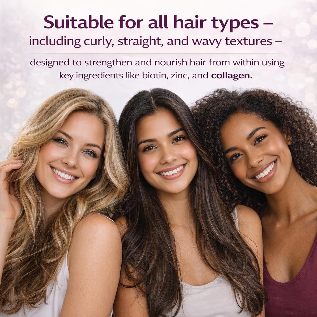 Grab The Gold Hair Skin & Nails Gummies Biotin Collagen Passion Fruit