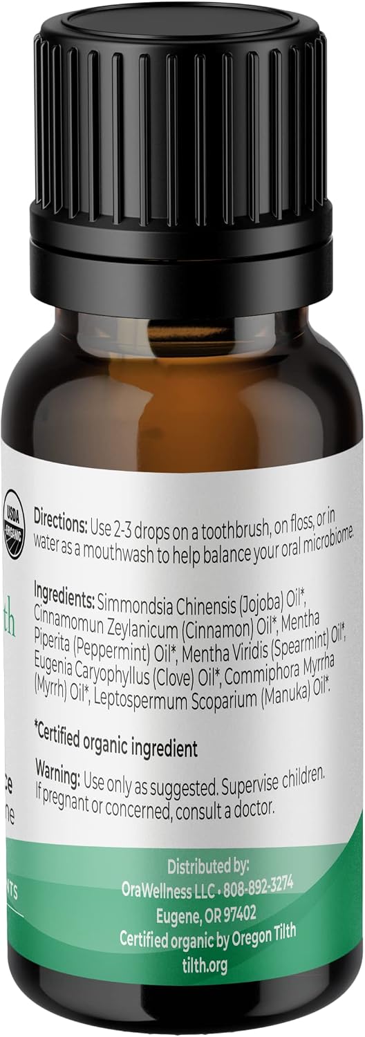 OraWellness Nut Free Healthy Mouth Blend Organic Toothpaste & Mouthwash Alternative + BrushEco Bamboo Toothbrush with 3 Rows to Reduce Gum Disease, Promote Healthy Teeth and Gums