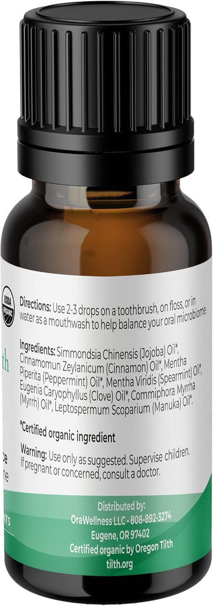 OraWellness Nut Free Healthy Mouth Blend Organic Toothpaste & Mouthwash Alternative + BrushEco Bamboo Toothbrush with 3 Rows to Reduce Gum Disease, Promote Healthy Teeth and Gums