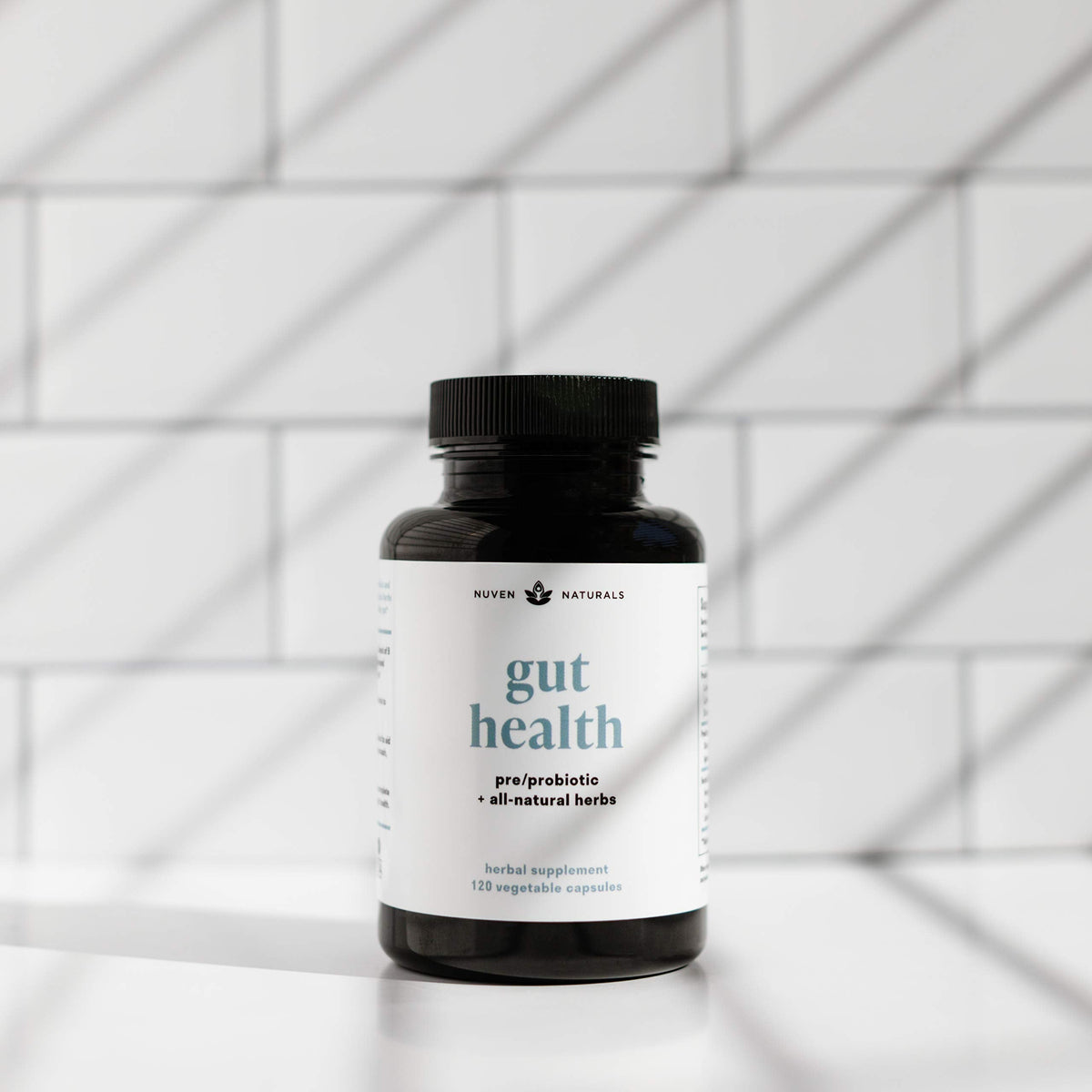 Nuven Naturals All-in-One Gut Health w/Probiotics, Prebiotics, Digestion-Supporting