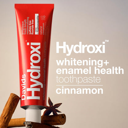 Davids Nano Hydroxyapatite Toothpaste Fluoride Free Whitening Cinnamon 4oz