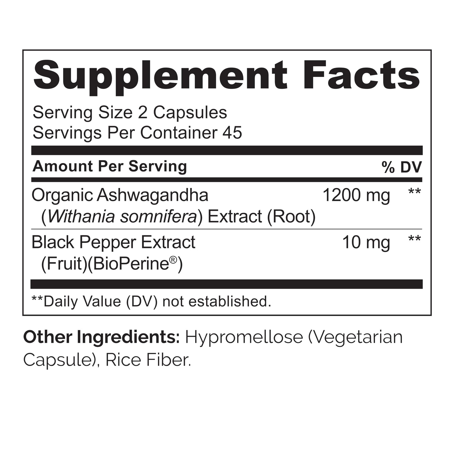 NATURELO Ashwagandha Organic Root Powder - Natural Herbs Supplement for Fatigue, Stress Relief, Mood Enhancer - with Black Pepper Extract - 90 Vegan Capsules