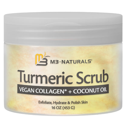 Himalayan Salt Scrub Face Foot & Body Exfoliator Infused with Collagen and Stem Cell Natural Exfoliating Salt Body Scrub for Toning Cellulite Skin Care by M3 Naturals