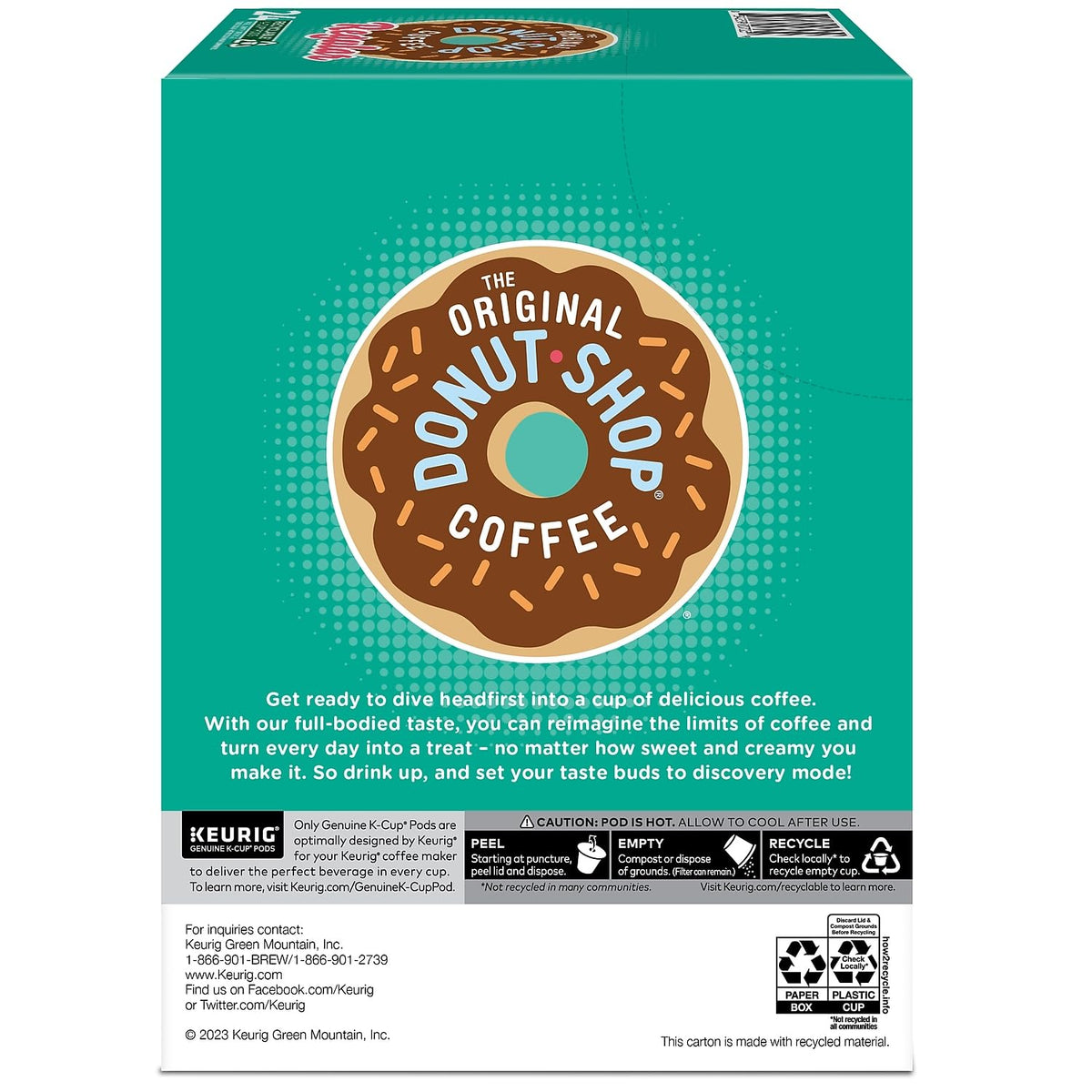 The Original Donut Shop Regular Keurig Single-Serve K-Cup Pods, Medium Roast Coffee