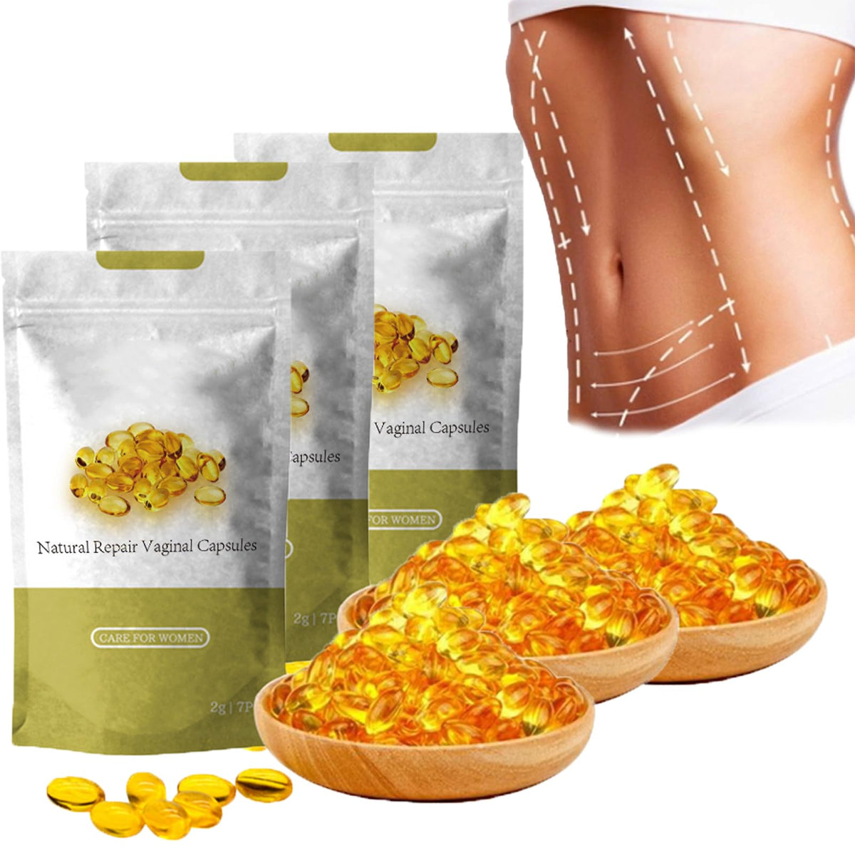 Aafq Natural Repair Capsules, Dexcara Detox Repair, Aafq Instant Itching Stopper & Detox 