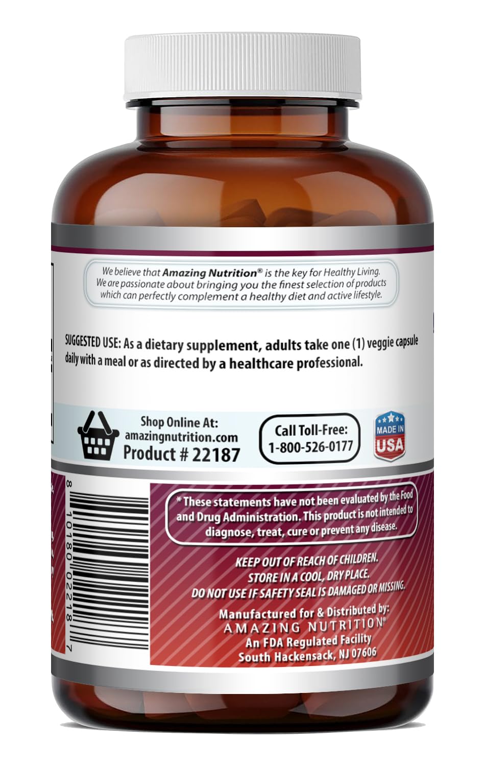 Amazing Formulas Quercetin 500mg Veggie Capsules Supplement | Non-GMO | Gluten Free | Supports Overall Health & Well Being (240 Count)