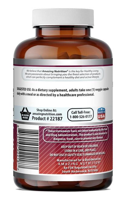 Amazing Formulas Quercetin 500mg Veggie Capsules Supplement | Non-GMO | Gluten Free | Supports Overall Health & Well Being (240 Count)