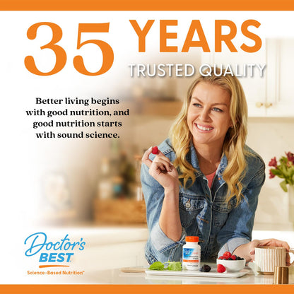Doctor's Best Fully Active Vitamin B Complex Supplement for Men & Women - Super Complex with Methylated B12 & Folate, B6, Biotin, Pantothenic Acid, & More, Energy Support Caps - 30 Veggie Capsules