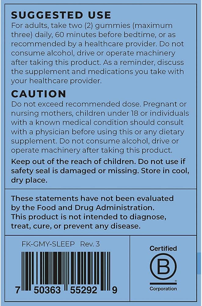 Future Kind 1 Bottle - Melatonin (Deep Sleep) Gummy