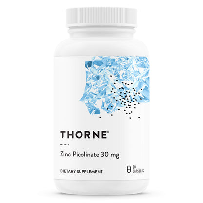 Thorne Zinc Picolinate 30 mg - Well-Absorbed Zinc Supplement for Growth and Immune 