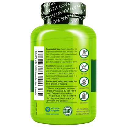 NATURELO Glucosamine Chondroitin MSM with Boswellia and Vitamin C - Supplement for Joint Comfort, Mobility, and Strength - 120 Capsules