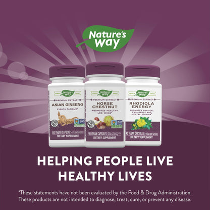 Nature's Way Standardized Horse Chestnut, Premium Extract for Healthy Veins and Blood