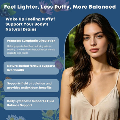 Liposomal Lymphatic Drainage Drops – 9 in 1 Organic Lymphatic Drainage Drops with Echinacea, Burdock Root, Dandelion, Milk Thistle for Lymphatic Health & Immune Support, Sugar Free, 2 Fl Oz
