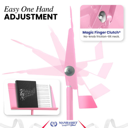 Manhasset Music Stand for Sheet Music - 48 Symphony Model - Long Lasting, Durable Manhasset Stand - Adjustable Height - 26" to 48" - Made in the USA