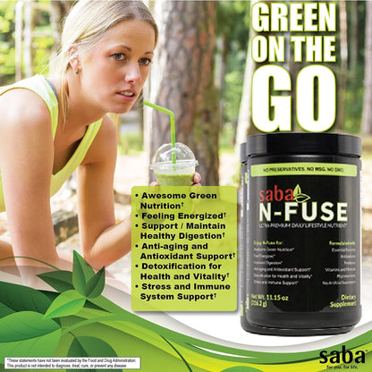 Saba N-Fuse-Whole Food Daily Nutrition,-Phytonutrients, Pre and Probiotics, Enzymes