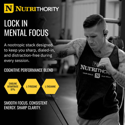 Nutrithority - 1.21GW High Stim Pre Workout Powder for Men (Hawaiian Tango)