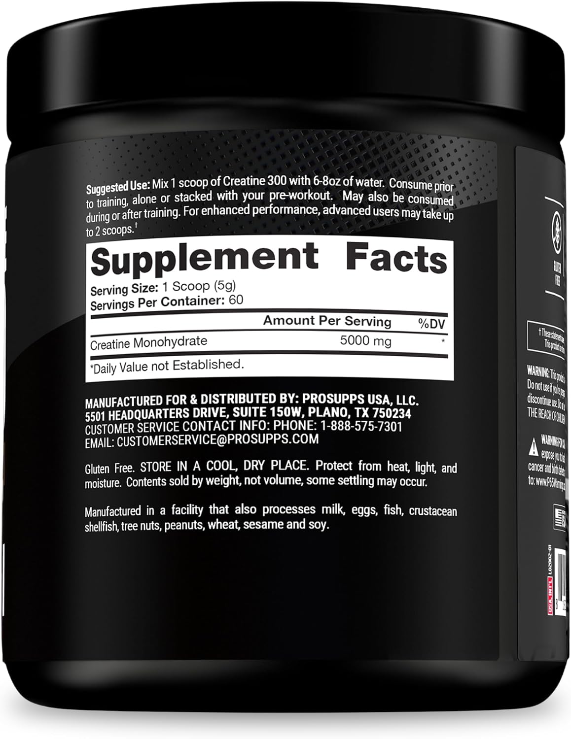 PROSUPPS Hyde Signature Sustained Pre-Workout, Blue Razz, 30-Servings and Creatine 300 Bundle