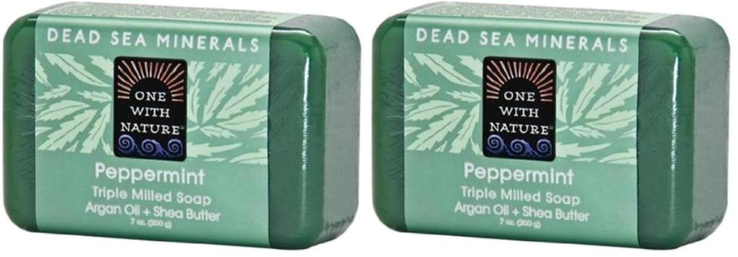 One With Nature Dead Sea Mineral Soap, Lemon Sage, 7-Ounces (Pack of 6)