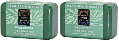 One With Nature Dead Sea Mineral Soap, Lemon Sage, 7-Ounces (Pack of 6)