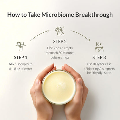 Microbiome Breakthrough™ Gut Support Powder – Vegetarian Vanilla – With Probiotics, Prebiotics, and IgY Max® – Source of L-Glutamine – Supports Digestive Comfort, Gas & Bloating Relief 30 Servings*