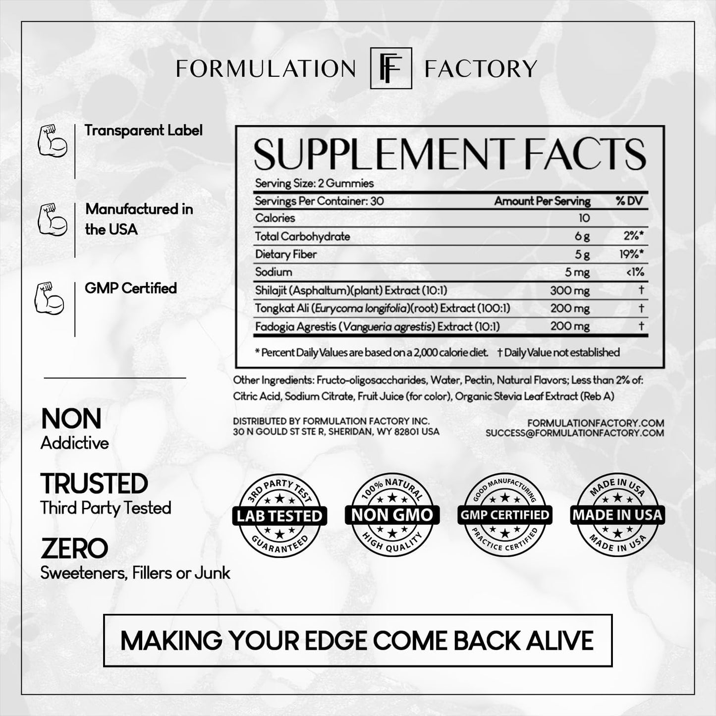 Formulation Factory Self Obsessed Shilajit Gummies x The Night Before (Bundle) – Men's Day & Night Stack: Testosterone Booster + Magnesium Sleep Supplement with Shilajit, Tongkat Ali & Melatonin
