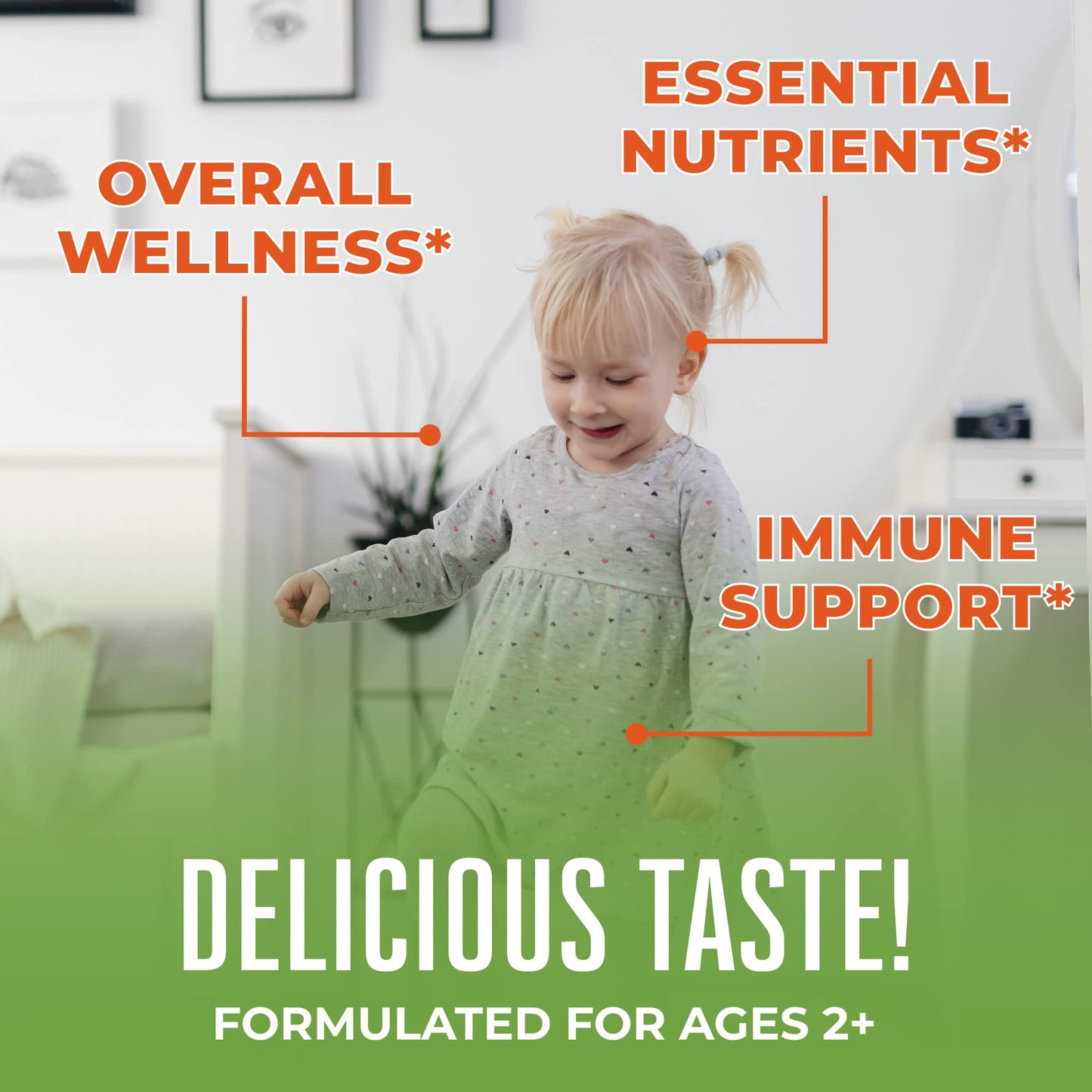 MARYRUTH'S Kids Vitamins | Multi | Sugar Free | 2 Month Supply | Kids Multivitamin Gummies for Ages 2+ | Vegan | Only 1 Gummy a Day | 60 Count
