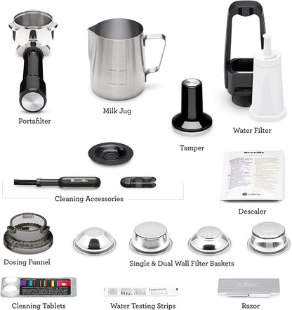Breville BES880BSS Barista Touch Espresso Machine, Brushed Stainless Steel
