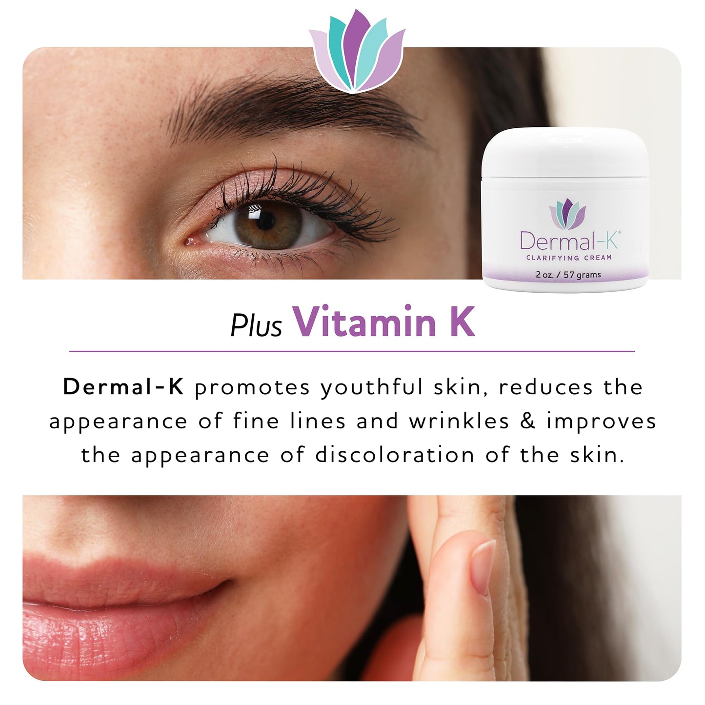 Vitamin K Cream 4 OZ | Hydrating Cream with Antioxidants & Botanicals |Reduce the Appearance of Discoloration, Fine Lines & Wrinkles | Paraben-Free