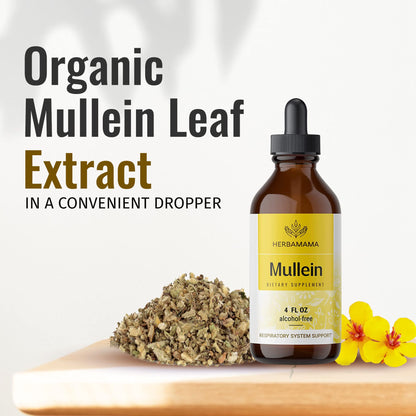 Mullein Leaf Tincture - Lung Cleanse - Vegan Mullein Drops - Lung Detox