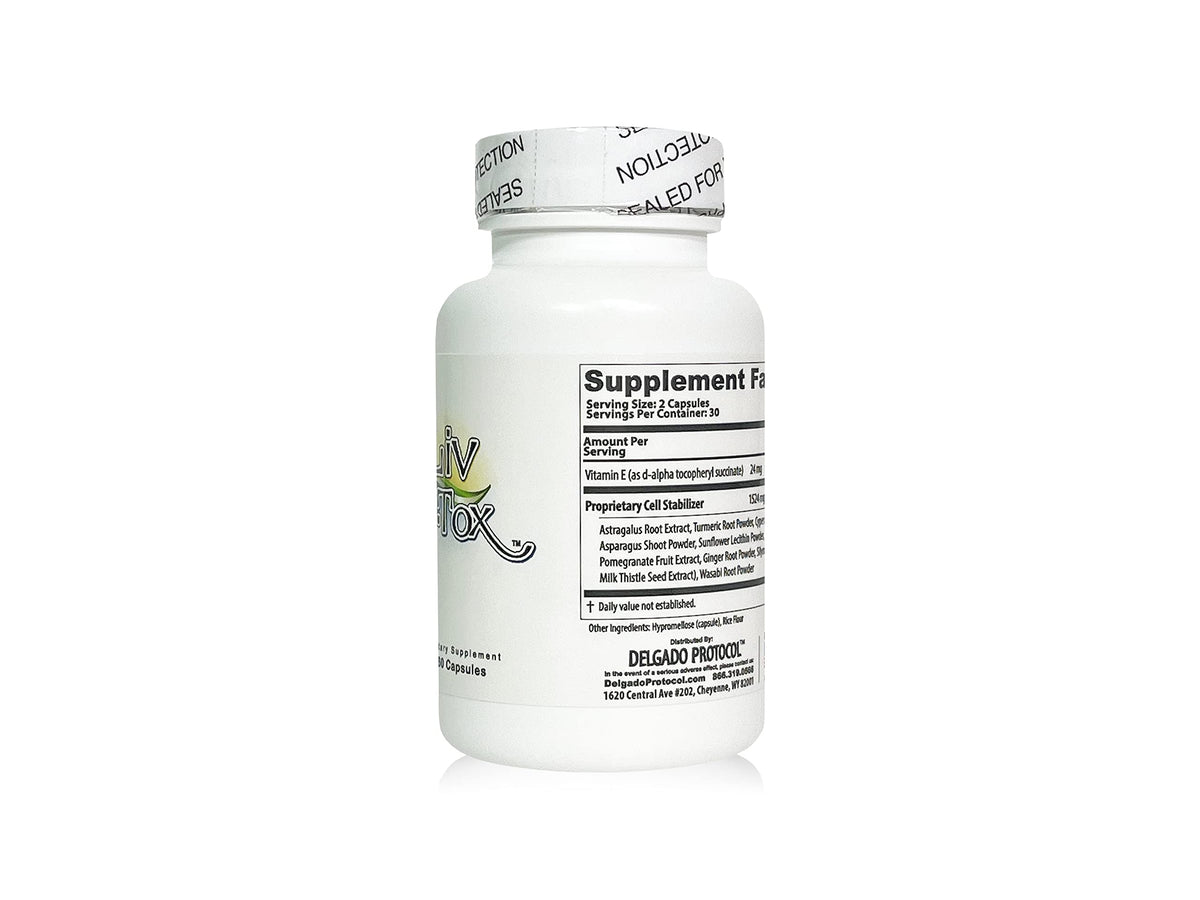 Liv D-Tox - 60 Capsules - Liver Detox and Cleanse Support Health Supplement, with Turmeric
