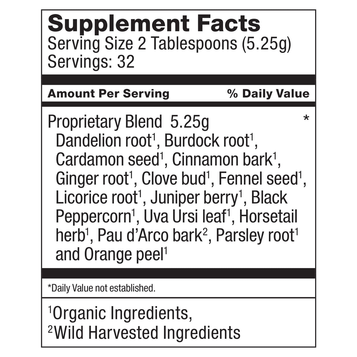 Dr. Schulze's | Detox Tea | All Purpose Herbal Tonic | Powerful Digestive Stimulant