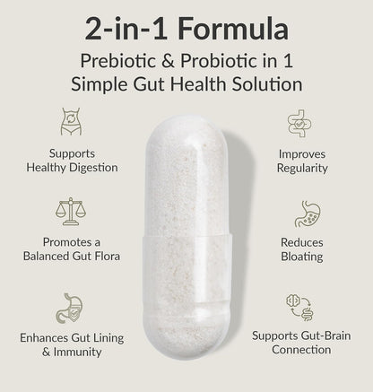 BIOptimizers MassZymes Digestive Enzymes - Probiotic Breakthrough Bundle – Gut Health & Bloating Relief – Prebiotic & Enzyme Support for Digestion, Energy, Health & Recovery – 180 Vegan Capsules