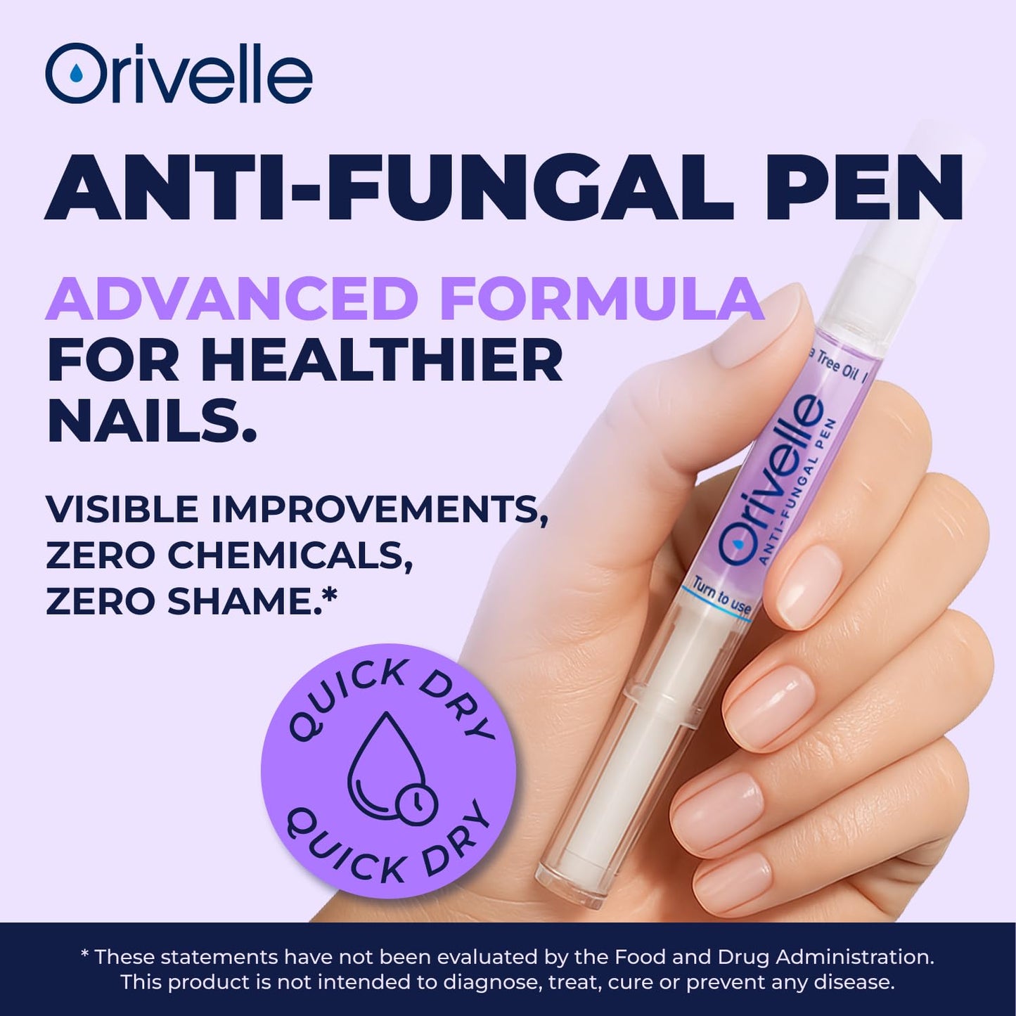 Toenail Care Pen - Extra Strength Toe Nail Remedy - Professional Nail Solution for Fingernail with Tea Tree Oil (Pack of 4)