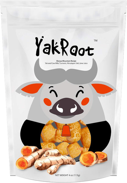 Yak Root 4oz Functional Dog Treat - Active Turmeric Curcumin Supports Dog Joint and Inflammation